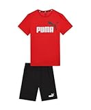 PUMA Jungen Kurztrikot Set B Jogginganzug, for All Time Red, 164