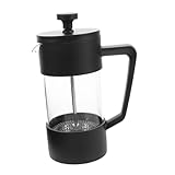 STOBAZA Kaffeepresse Borosilikatglas Kaffeemaschine Hitzebeständig Langlebig für Camping und...