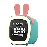 Kinder-Wecker – Kinder-Schlaftrainer, Schlafzimmer-Nachtlampe, Kinder-Uhren, niedliche...