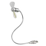 Hama USB-Ventilator mit Zeitanzeige: Modern, Silber, Klein, 3 rpm, 3 Stufen, LED-Zeitanzeige mit...