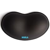 BRILA Ergonomische Silikon-Maus-Handgelenkauflage, kühlendes Silikongel, PU-Leder,...