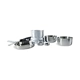 Tatonka Multi Set + Alcohol Burner (8-teilig) - Camping-Kochgeschirr aus Edelstahl mit...