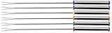 Fackelmann Fonduegabeln, Fonduebesteck aus Edelstahl, Fonduespieße mit farbigen Kunststoffgriffen...