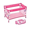 Toclsixz Puppenmöbel Puppenbett für 48 cm Puppe | Puppen Bett zubehör | Puppen reisebett |...