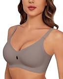 HORISUN kabellose BHS für Damen, V-Ausschnitt, vollständiger BH mit Unterstützung, Kein Bügel...