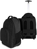 normani Rucksack mit Trolleyfunktion - 30 Liter Volumen Rucksacktrolley zum ziehen mit Laptopfach...