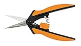 Fiskars Microtip Gartenschere SP13, Länge: 21,5 cm, Hochwertige Stahlklingen/Kunststoff Griff,...