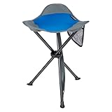 Portal Klapphocker Faltbar mit Seitentasche Dreibeinhocker Ultraleicht Tragbarer Angelstuhl 53.3cm...