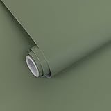 Decoroom Klebefolie Selbstklebende Matt Dunkelgrün 40X300cm Wasserdicht Möbelfolie Küchenschrank...