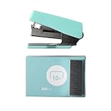 BQRKOTM 1 Stück Mini Stapler, Mini Tacker, Mini Heftklammergerät, Büro Tacker, Klammermaschine,...
