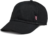 Levi's Herren Classic Twill Red Tab Baseball Cap, Schwarz (Black), 58 cm