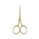 LIVINGO Nasenhaarschere Edelstahl Nasenschere mit Runder Spitze Rostfreie professionelle...