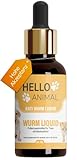NEU: HelloAnimal® Wurm Liquid vegan für Tiere wie Hunde, Katzen, Kaninchen, & Geflügel -...