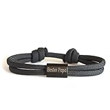 Bester Papa Gravur Armband, Personalisiertes Segeltau Armband, Surfer Armband mit Wunschgravur,...