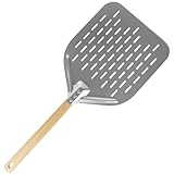 BIGP Pizzaschieber Edelstahl 30cm, 12 Zoll Pizzaschaufel, Pizzaschieber mit Großer Fläche und...