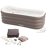 Tubble® Royale Badewanne Aufblasbar Ambiant Taupe 255 Liter - Faltbare Badewanne für Erwachsene...