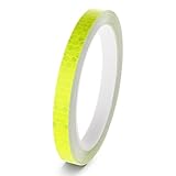 TIESOME Reflektorband Selbstklebend, 1 Rollen/8 m Neon Klebeband Warning Tape Reflektor Aufkleber...