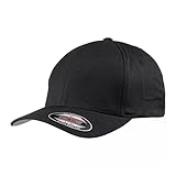 Flexfit Unisex Flexfit Wooly Combed Baseballkappe, blk/blk, S-M EU