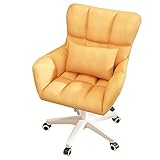 Bürostuhl aus Samt, mittlere Rückenlehne, Schreibtischstühle mit Lendenkissen, verstellbare...