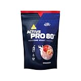 inkospor Active Pro 80 Protein Shake, Strawberry, 500 g Bag