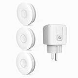 HYHIOTS Smarte Steckdose mit Fernbedienung Kit Keine Batterien 433MHz Funksender Selbststrom...