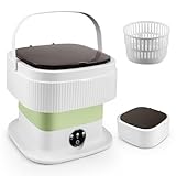 HIUYRFS Mini Waschmaschine 11 Liter mit Schleuderkorb, kleine Wasch-maschine, Camping...
