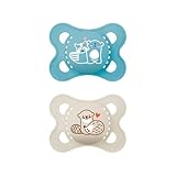 MAM Original Schnuller | Latexschnuller | 0-6 Monate | Schnuller für Neugeborene | stillfreundlich...