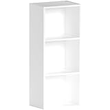 Vida Designs Oxford Bücherregal mit 3 Ebenen, würfelförmig, weiß, Holz-Regaleinheit für Büro,...