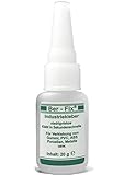 Ber-Fix Industriekleber Extra Stark Kunststoff 20g - Vielseitiger Sekundenkleber für Metall,...