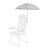 Sonnenschirm für Stuhl Camping Garten in grau, Durchmesser: 106 cm, Dieser Sonnenschirm ist direkt...