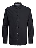 JACK&JONES Hemd Slim Fit Business Shirt Weiches Langarm Twill Oberteil aus Baumwolle JJEGINGHAM,...