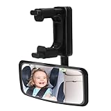 Rücksitzspiegel für Babys, 360° Drehbar Auto Spiegel für Baby, Spiegel Auto Baby Rückbank mit...
