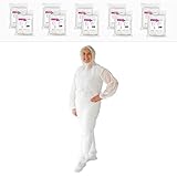 10x ARNOMED® Schutzanzug Einweg L, Einwegoverall, Einweganzug, Einweg Maleranzug & Lackieranzug,...