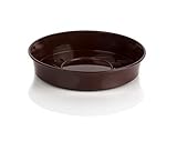 Kimmel Blumentopf Untersetzer Pflanztopfuntersetzer Ø 8 cm, Braun