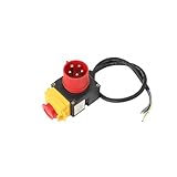 Cozyel Schalter Stecker mit CEE-Stecker 400V für Holzspalter, Schalter- Stecker Kombination 400V...