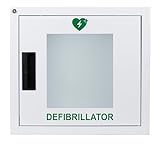 MedX5 Universal Defibrillator Metallwandkasten für Innenbereiche mit Defi-Standortschild,...
