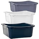 2friends WaschschuÌˆssel Wanne 3er Set - SpuÌˆlschuÌˆssel, 12 Liter eckig Spülschüsseln aus...