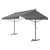 pro.tec Standmarkise Selenizza freistehende Markise 600x300x260cm Gartenmarkise Sonnenschutz...