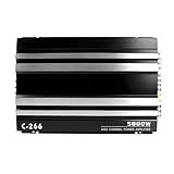 Hooma Endstufe Auto 4 Kanal HiFi Bass Verstärker 12V Amplifier Auto, Class A/B Endstufe mit 4x120W...