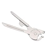 Schlüsselanhänger-Multitool, 8-in-1-Edelstahl-Schraubendreher, Flaschenöffner, Taschen-Multitool...