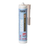 Beige Silikon Bad Dichtmasse [310 ml] - Professionelles Silikon Beige Wasserdichtes Sanitärsilikon...