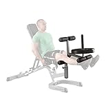 Body-Solid GLDA-3 Beinstrecker Beinbeuger Aufsatz | optionales Zubehör Hantelbank GFID-71 und...