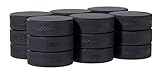 Winnwell Schwarze Eishockey-Pucks, 18 Stück, Box mit Standard-Eispuck, 170 g, offizielle Größe,...