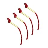 iplusmile 4Stücke Jute Feuerstarterseil Teiliges mit Aluminiumhülsen Tragbares Zunderseil für...