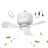 Generisch Portable Ceiling Fan - Wireless Remote Control Camping Fan, Dependable Power Backup, Wind...