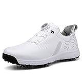 Ybberik Damen Golfschuhe mit Spikes, wasserdicht und leicht Golfschuhe für Damen