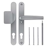 kj-vertrieb Türgriff/Türdrücker/Türklinke/Drückergarnitur DHS 92mm (Schildbreite 32mm) - Silber...