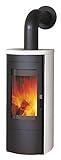 HARK Kaminofen/Dauerbrandofen, Tiamo EX, 6 KW, Graphit/creme-weiß