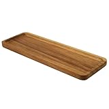 Jean & Len Holztablett rechteckig aus Akazienholz, vielseitig einsetzbar für Accessoires & Büro,...