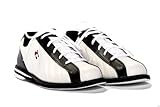 3G Herren Bowlingschuhe Kicks Unisex Bowling-Schuhe, Schwarz/Weiß, 4 US, 4